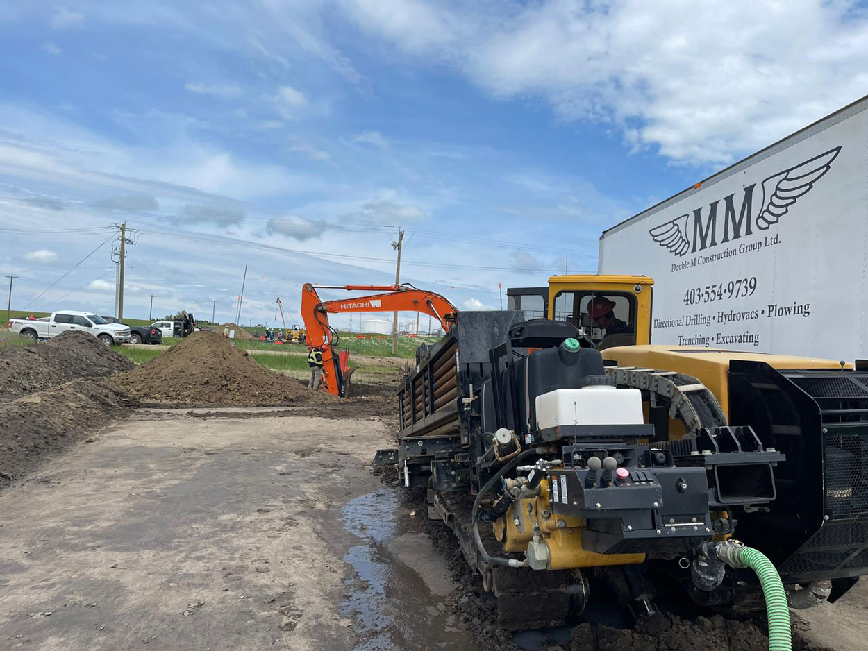 Excavating services in alberta by Double M Construction Group