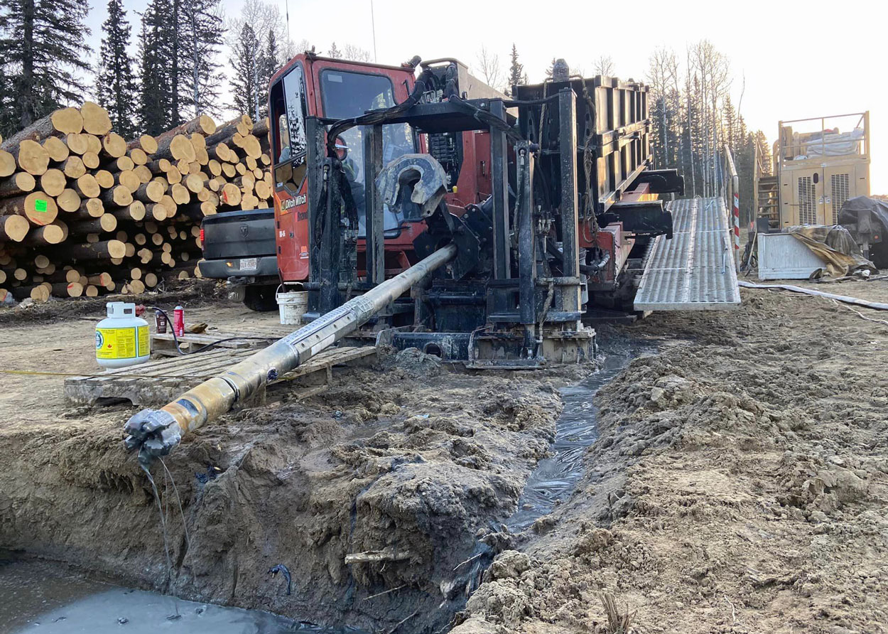 Trustworthy construction company services in Alberta include excavation, hdd, horizontal directional drilling and hydrovac.